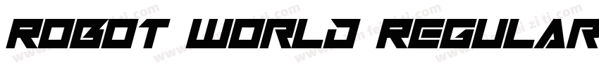 Robot World Regular字体转换